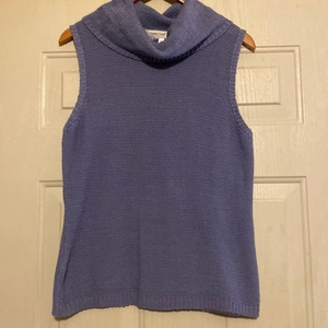 Coldwater Creek Turtle Neck Sleeveless Sweater
